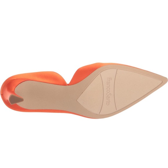 Franco Sarto Women's Tana Pointed Toe D'Orsay Mid Heel Pump Sz 6 - Sleek, Shoes - Picture 3 of 6